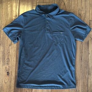 Vuori Men's Blue Polo Shirt